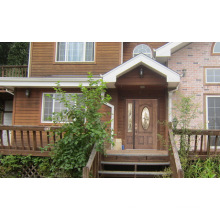 Eco-Friendly House Front Door with Decorative Glass Inserted